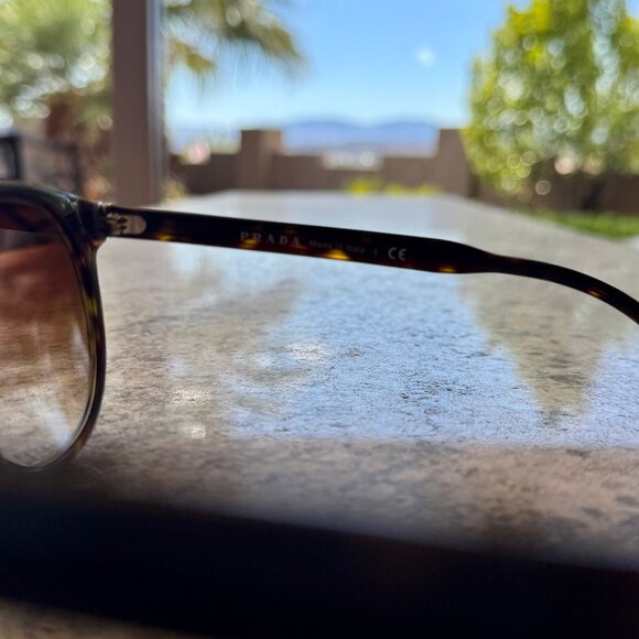 Prada PR 06TS Sunglasses Brown Tortoise Prescription Lenses for Men Women Unisex - Picture 5 of 8